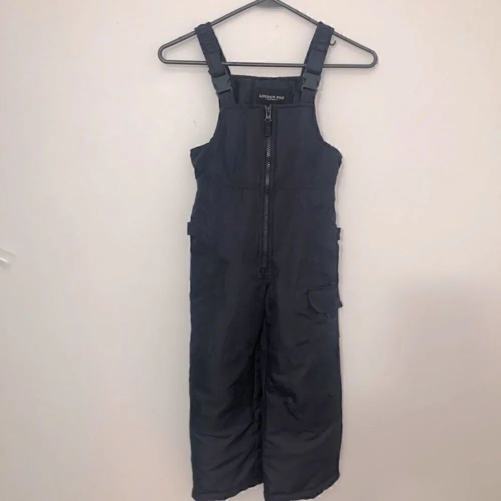 Excellent London Fog Unisex Navy Size S/4 Snow bibs!